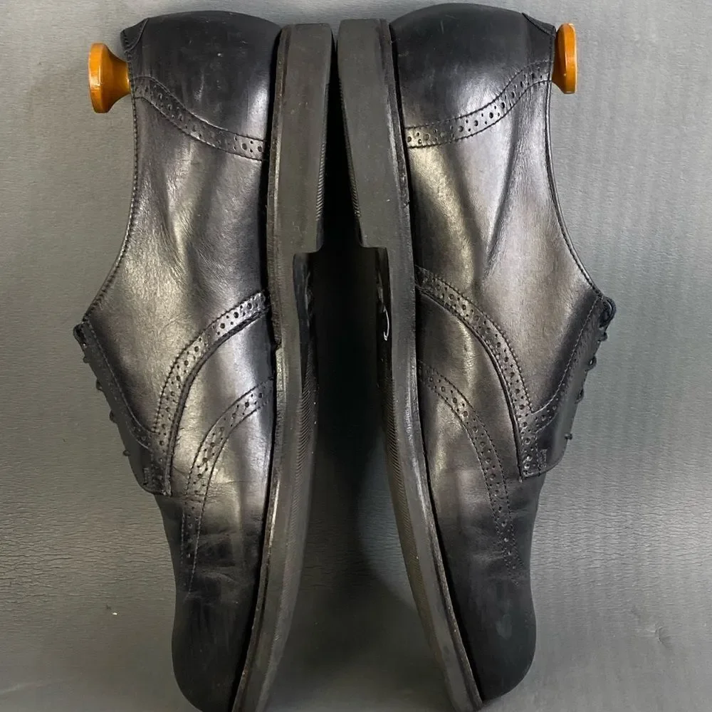 DREW black leather Vibram sole Oxford shoes mens size 13